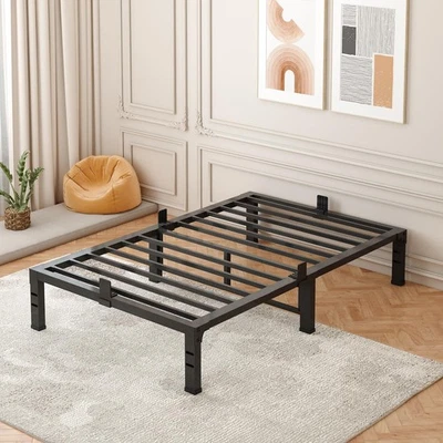 Twin Bed Frames, 14 Inch Heavy Duty Metal Platform Bed Frame Twin Size Suppor... - Image 1 of 4