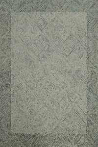 Modern Oriental Area Rug 8x10 Indian Hand-Tufted Wool with Abstract Pattern - Picture 1 of 9