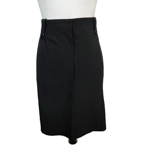 Zenergy by Chico's Skirt size 10 12 2 Black Straight Knee Fitness Sports Outdoor - Picture 1 of 9