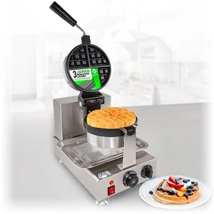 Belgian Waffle Maker Thick | 360 Rotating Mechanism | Round-Shape Waffles | 110V - Picture 1 of 9