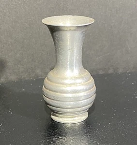 2" Vintage Silber Knospe Vase Metall Blumenhalter - Bild 1 von 5
