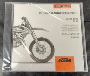 KTM 2004-2019 85 / 105 SX / XC REPAIR MANUAL CD UNOPENED - Picture 1 of 2