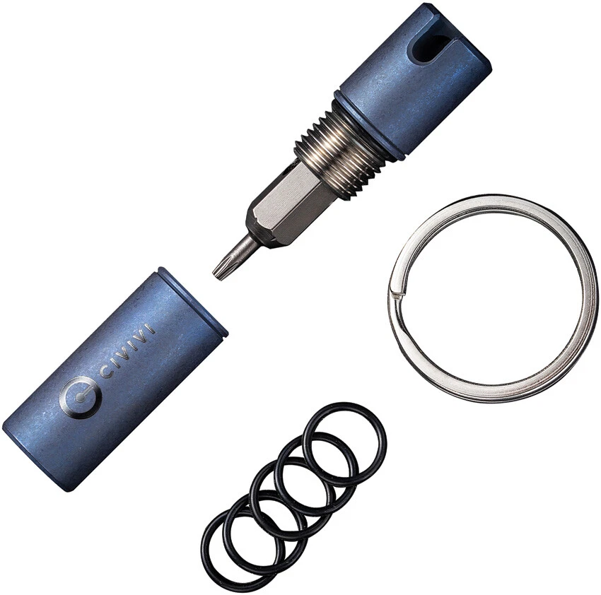 Juego de herramientas de destornillador Torx Civi Key Bit azul titanio T6 + T8 200483 Foto 1 de 3