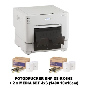 Fotodrucker  DNP RX-1 HS + 2 x Media Set 4:6 (2800 Bilder 10x15cm) - Bild 1 von 4