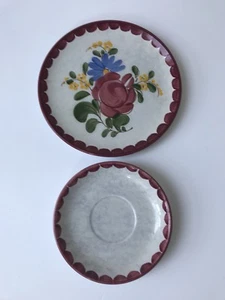 Teller und Untertasse Schramberg handgemalt - Bild 1 von 4
