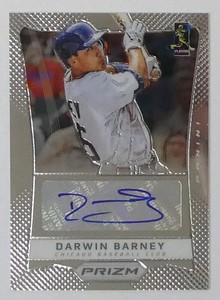 2012 Panini Prizm Auto Darwin Barney #DB Auto