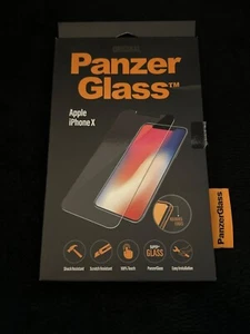 Panzerglass Displayschutz aus Glas für iPhone X in schwarz Case Friendly - Zdjęcie 1 z 2