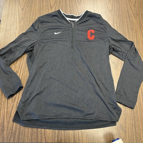 NIKE DRI-FIT CLEVELAND Guardians Indians TRACK JACKET 1/4 ZIP MLB Black XL Cover