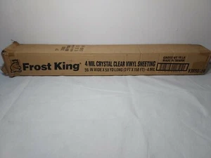 150 FEET Frost King V54184 Clear Vinyl Sheet 36in X 150ft 4 Mil. Energy Smart  - Picture 1 of 3