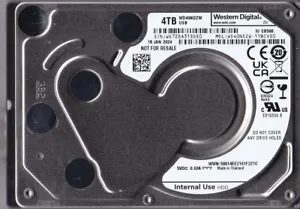 WD40NDZW-11BCVS0 s/n: WX72DA JAN /2024 Thailand 4TB USB 3.0 2.5" WESTERN DIGITAL - Picture 1 of 5