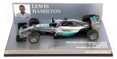 Minichamps Mercedes W06 Japanese GP 2015 - Lewis Hamilton World Champion 1/43  - Image 1 of 3