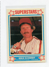 1989 MSA SUPERSTARS # 4  MIKE SCHMIDT , PHILLIES 