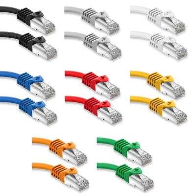 CAT 7 Patchkabel Netzwerkkabel RJ45 LAN DSL Ethernet Netzwerk Kabel 0,25m - 50m - Bild 1 von 2