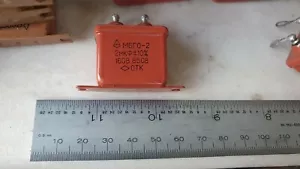 Kondensator MBGO-2 160 V 2.0 uF UdSSR NOS Menge 2 Stück + - Bild 1 von 3