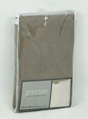 Painel cortina Miller cortinas transparente Preston Rod bolso 52" x 84" - cinza claro - Imagem 1 de 4