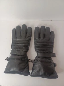 Heavy Leather Thinsulat Gloves Motorcycle Thermal Lined Riding Rain Mitten XS - Picture 1 of 12