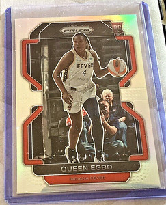 WNBA 2022 Queen Egbo Silver Prizm RC Rookie Indiana Fever Washington Mystics