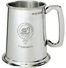 Campbell Clan Crest Tankard 1 Pint Pewter