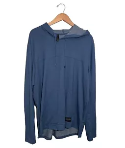 Adidas Sudadera con Capucha Hombre XL Manga Larga Canguro Bolsillo Azul - Imagen 1 de 7