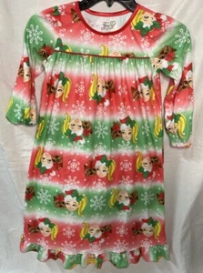 Girls' JoJo Siwa Christmas Flannel Nightgown XS - Picture 1 of 7