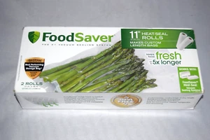 FoodSaver 2-Pack 11"In. x 16 ft. Heat Seal Rolls - NEW - Picture 1 of 1