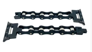 Watch Band Ladies Black Stainless Steel Motorcycle Chain Bracelet 5 - Picture 1 of 2