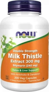 Milk Thistle Extract, Double Strength, 300 mg, 200 Veg Capsules - Picture 1 of 4