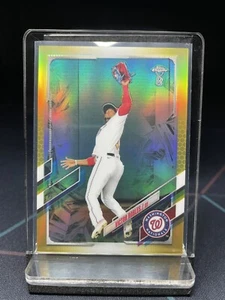 2021 Topps Chrome Ben Baller Edition Gold Refractor /50 Victor Robles #219 - Bild 1 von 2