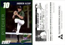 Andrew Alsup 2007 Grandstand Jamestown Jammers #1 Card *AutographDen*