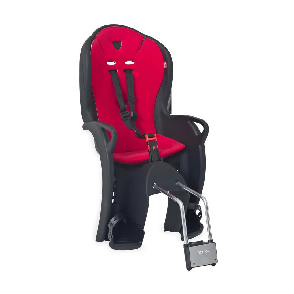 Hamax Kiss Childs Bike Seat - Frame Mount - Black/Red - Image 1 of 1