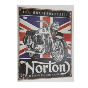 Tin Sign - The Unapproachable Norton The World's Best Road Holder - Bild 1 von 1