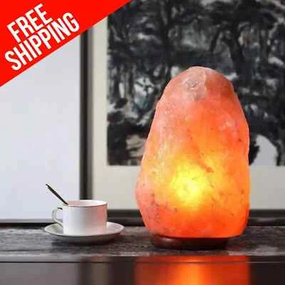 Lámpara de Sal del Himalaya Rosa Grande 5" Multicolor Decoración del Hogar Regalo Calmante Sueño Estado de ánimo Foto 1 de 4