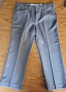 Men's Circle S Gray Western Dress Pants 38x30 (36×29) 100% Polyester - Picture 1 of 9