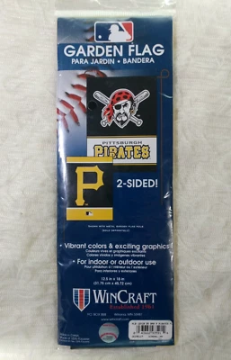 WinCraft MLB Pittsburgh Pirates Flag - 12.5" x 18" Garden Style, Double-Sided - Image 1 of 4