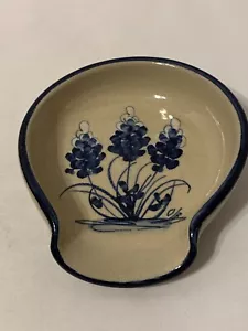 Marshall Keramik Texas Bluebonnet Blumen Löffel Rest - 6,25” x 5,5” - Bild 1 von 4