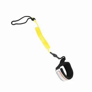 (Yellow) 02 015 Surfboard Leash Stay On Board Ankle Strap Stand Up Paddle HG - Picture 1 of 22