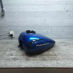 2014 Harley-Davidson FLHTK Ultra Limited Touring Gas Tank Daytona Blue - Picture 1 of 15