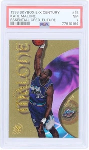 Karl Malone Jazz 1999 Skybox Century Essential Credentials #15 #13/76 PSA 7 Card - Picture 1 of 2