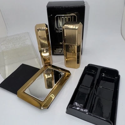 Nuevo lápiz labial Norell Night Classics, estuche dorado espejo bolsa caja perfume vacío Foto 1 de 4