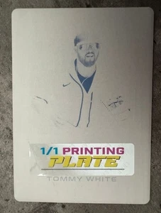 TOMMY WHITE 2024 LEAF TRINITY PRINTING PLATE RC, ATHLETICS - Picture 1 of 3