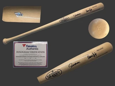 Bate firmado por Aaron Judge y Giancarlo Stanton. Louisville Slugger. Doble Auto Foto 1 de 3