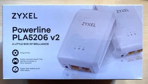Zyxel PLA5206 v2 Powerline Gigabit Adapter – Starter Kit (2 Stück) – NEU! - Afbeelding 1 van 3