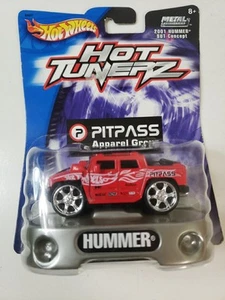 Hot Wheels 2001 Hummer SUT Concept Pitpass Hot Tunerz Red New Sealed Card - Picture 1 of 24