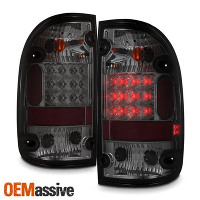 Compatível com 2001-2004 Toyota Tacoma lanternas traseiras de LED fumê par de lâmpadas de freio esquerda+direita - Imagem 1 de 4