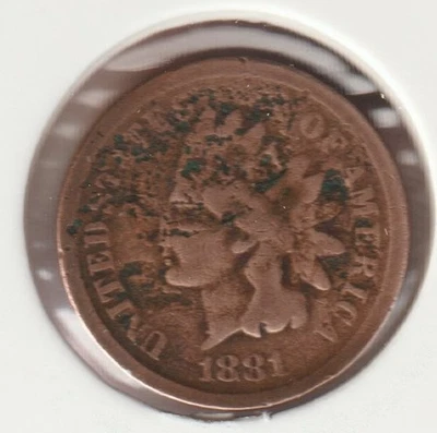US Rare Old West 1881 Indian Head Penny Coin Collection Cent 🔥Black Friday Sale - Image 1 of 2