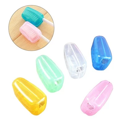  10 Pcs Tooth Brush Caps Portable Toothbrush Protector Coverings Clips Travel - Image 1 of 4