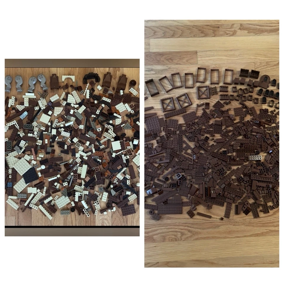 乐高棕褐色米色砖块 - 超过 3 磅散装套装 - 星球大战哈利波特 — 第 1/4 张图片