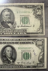 One Hundred And Fifty Dollar Star Notes Year 1950 - Picture 1 of 3