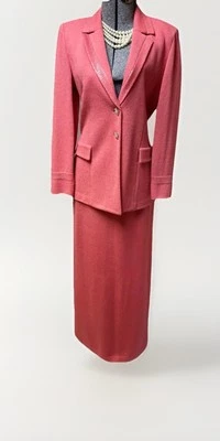 NUEVO Traje de Noche St. John Talla 4 Chaqueta 2 Falda Conjunto de Dos Piezas Lentejuelas Brillantes Foto 1 de 4