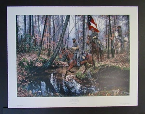 John Paul Strain Civil War Print - Message For Jackson - A/P - Mint - Unframed - Bild 1 von 6